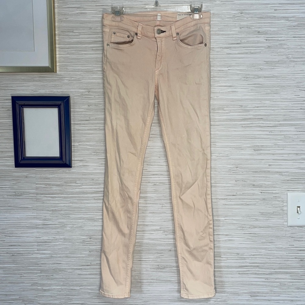Rag & Bone skinny light pink/tan jeggings